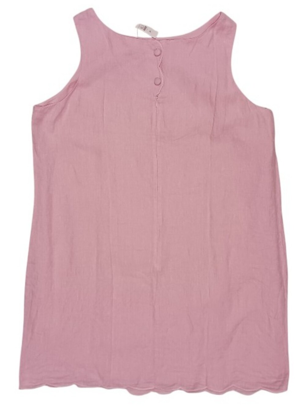 Talbots Luxe Linen Scallop Hem Shift Dress - Picture 4 of 9